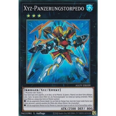 Xyz-Panzerungstorpedo (Super Rare - AGOV)