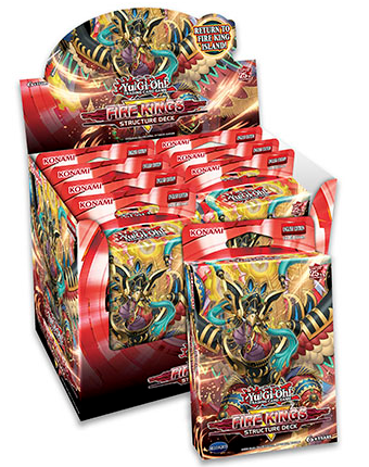 YU-GI-OH! Struktur-Deck 'Kings Of Fire' – Französische Version, Inkl. Spielmatte