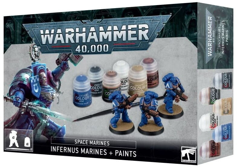 Warhammer 40.000: Space Marines - Infernus Marines + Paints