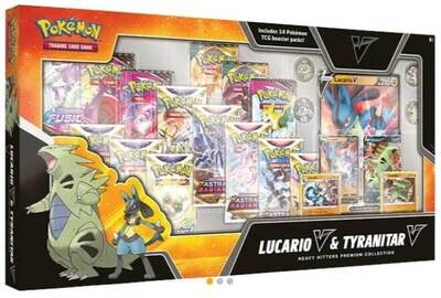 Pokémon - Lucario V & Tyranitar V Heavy Hitters Premium Kollektion Box - EN