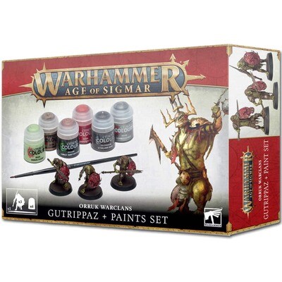Warhammer: Age of Sigmar - Orruks Warclans: Gutrippaz + Farben Set