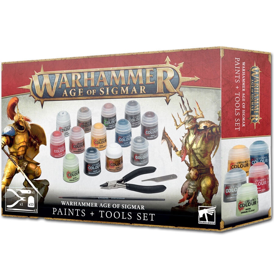 Warhammer: Age of Sigmar - Paints + Tools Set