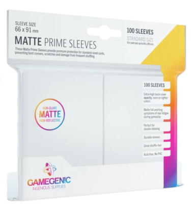 Gamegenic - MATTE Prime Hüllen - Weiss (100)