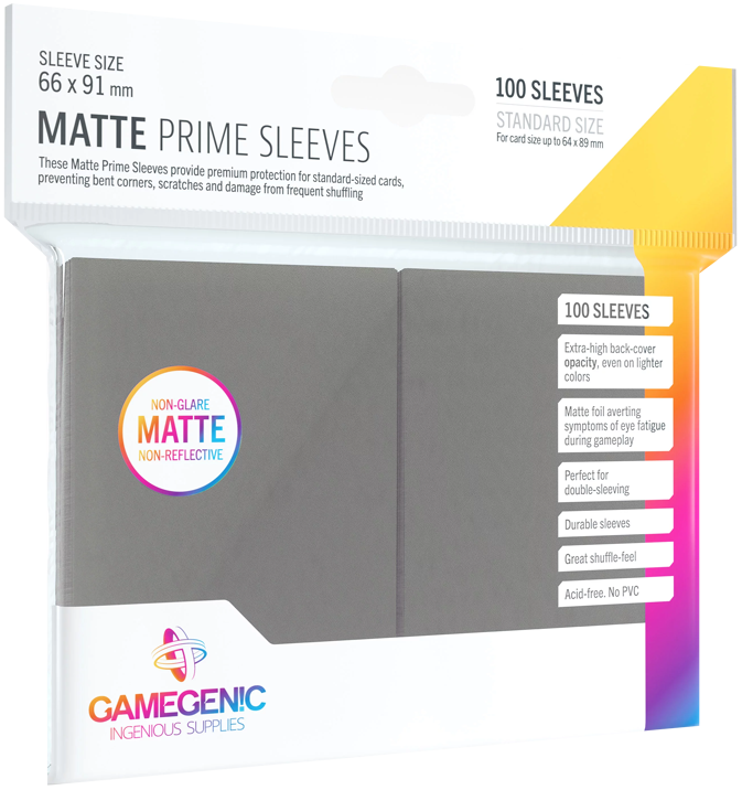 Gamegenic - MATTE Prime Hüllen - Grau (100)
