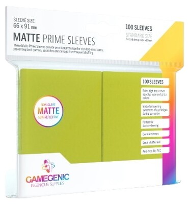 Gamegenic - MATTE Prime Hüllen - Hell Grün (100)