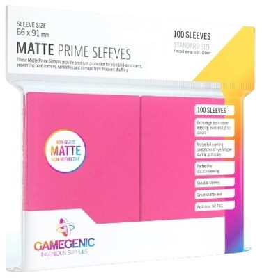 Gamegenic - MATTE Prime Hüllen - Pink (100)