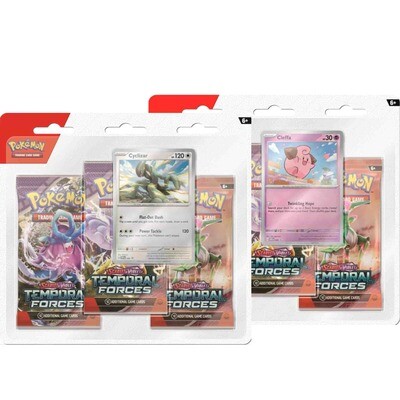 Pokémon - Karmesin & Purpur: Gewalten der Zeit - 3-Pack Blister - EN