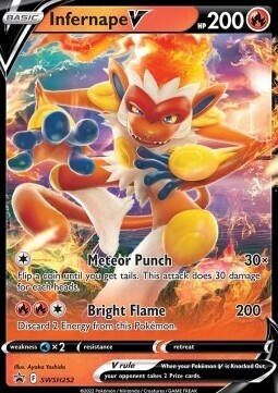 Infernape V (SWSH 252) - Near Mint - EN