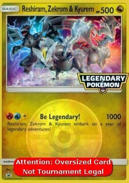 Reshiram, Zekrom &amp; Kyurem (PR) Oversized - Near Mint - EN