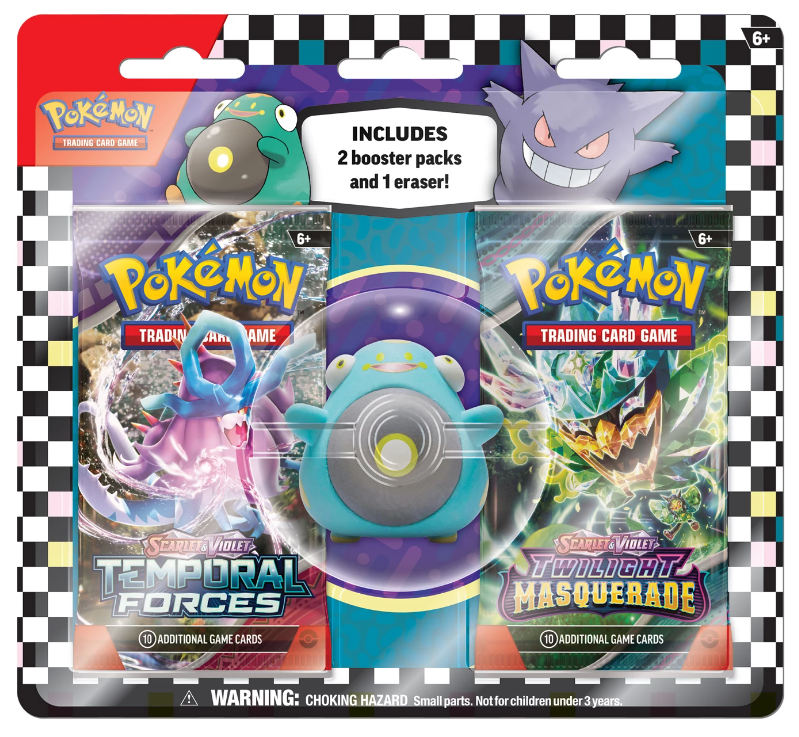 Pokémon - Scarlet and Violet - Back to School Eraser Blister 2024 - DE