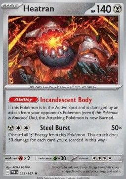 Heatran (TWM 123) Reverse Holo - Near Mint - EN