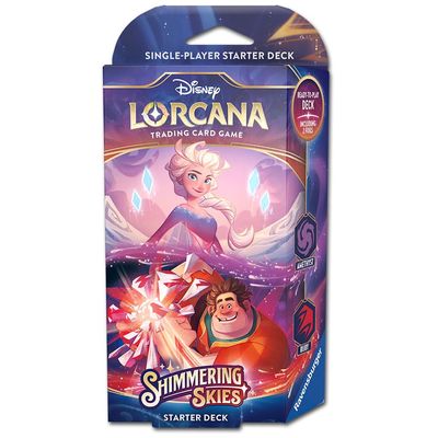 Disney Lorcana - Shimmering Skies - Starter Deck - Amethyst &amp; Ruby - DE