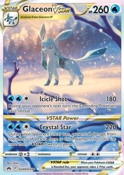 Glaceon VSTAR (CRZ GG40) - Near Mint - EN