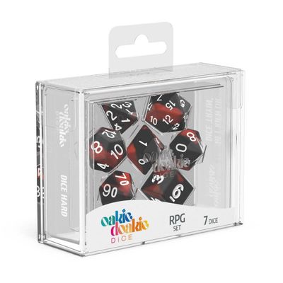 Oakie Doakie - Dice RPG-Würfel Set - Dice Glow in the Dark - Lava
