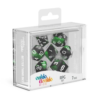 Oakie Doakie - Dice RPG-Würfel Set - Dice Glow in the Dark - Biohazard