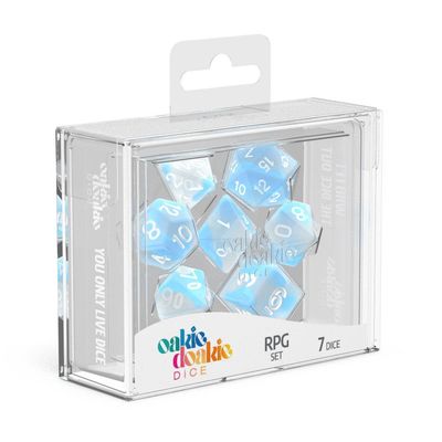 Oakie Doakie - Dice RPG-Würfel Set - Dice Glow in the Dark - Arctic