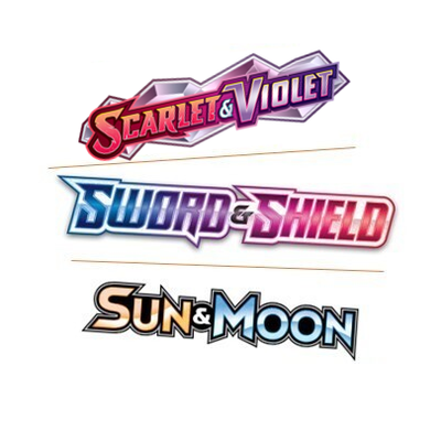 Pokémon cards sortet by sets