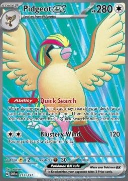 Pidgeot ex (OBF 217) - Near Mint - EN