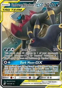 Nachara &amp; Darkrai GX (UNM 125) - Excellent - DE