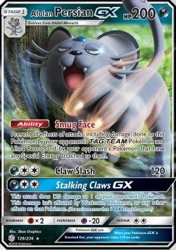 Alolan Persian GX (CEC 129) - Near Mint - EN