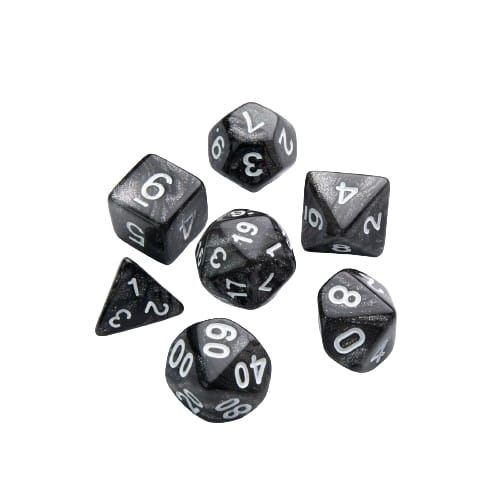 Gamegenic - Galaxy Series RPG Dice - Moon (7)