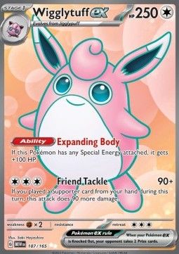 Wigglytuff ex (MEW 187) - Near Mint - EN
