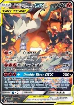 Reshiram &amp; Charizard GX (SM 201) - Near Mint - EN