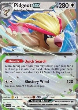 Pidgeot ex (OBF 164) - Near Mint - EN