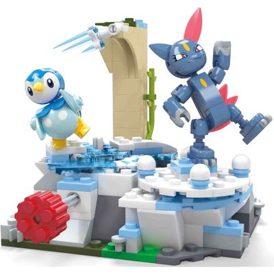 Pokémon - MEGA -  Piplup and Sneasel&#39;s snow day building set