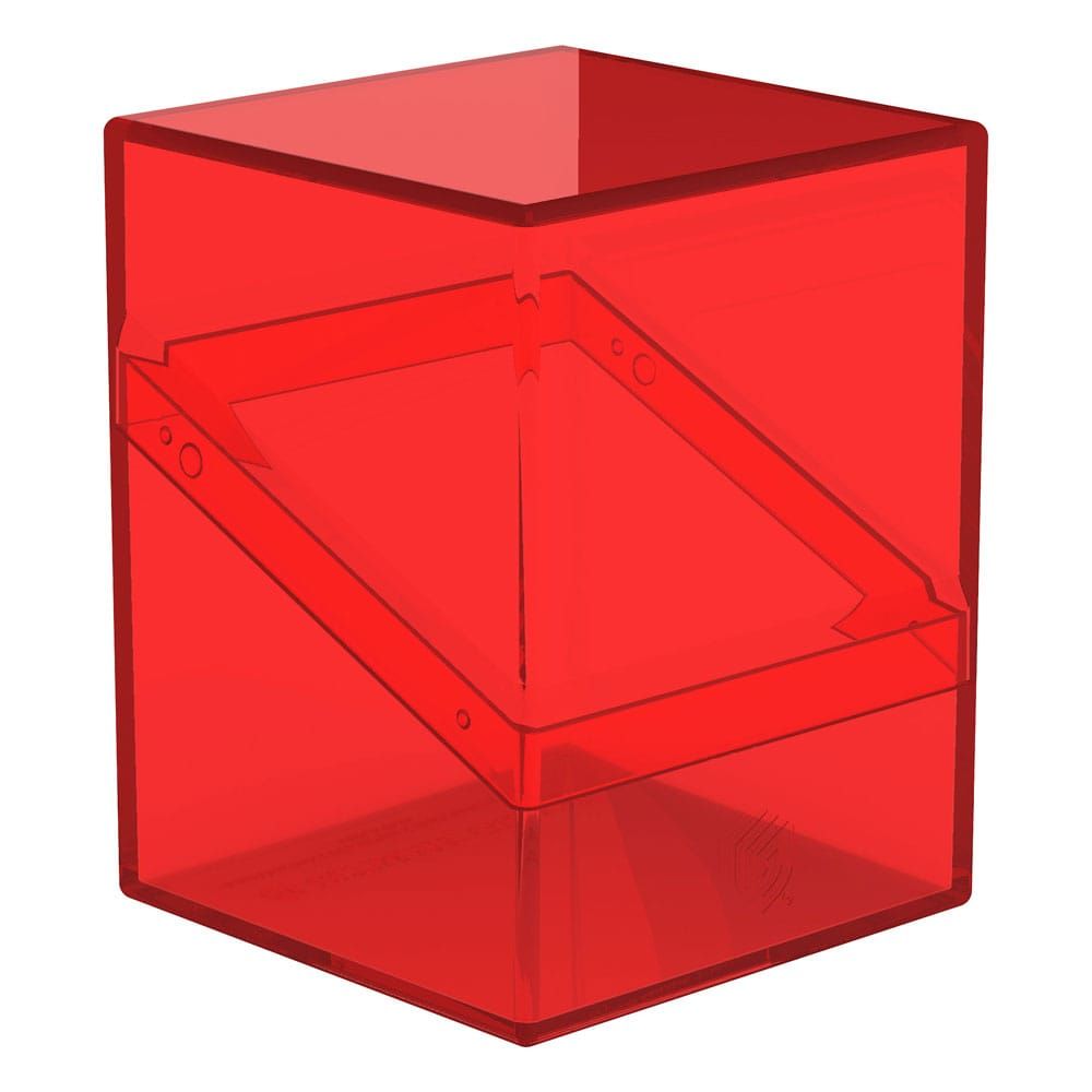 Ultimate Guard - Boulder Deck Case 100+ - Clear Version - Red