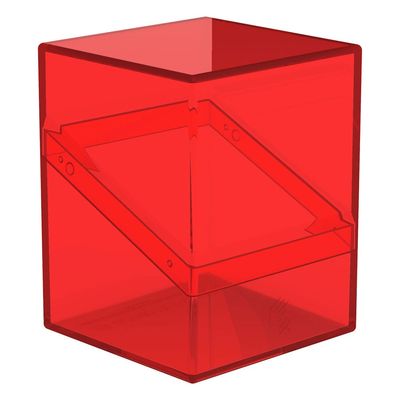 Ultimate Guard - Boulder Deck Case 100+ - Clear Version - Red