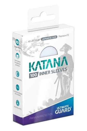 Ultmate Guard - Katana Inner Sleeves Japanese Size - Clear