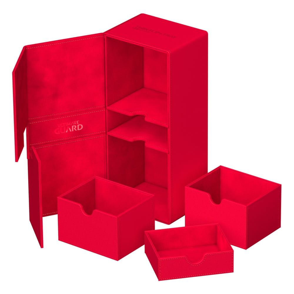 Ultimate Guard - Twin Flip&#39;n&#39;Tray 266+ Xenoskin -  Red