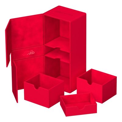 Ultimate Guard - Twin Flip&#39;n&#39;Tray 266+ Xenoskin -  Red