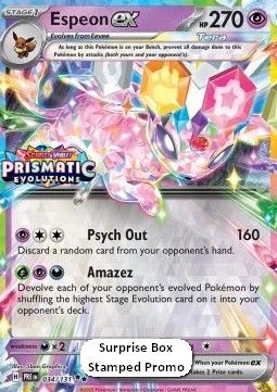 Espeon ex (xPRE 034) (STAMP) - Near Mint - EN