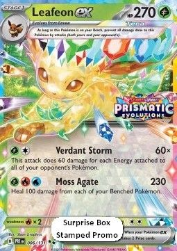 Leafeon ex (xPRE 006) (STAMP) - Near Mint - EN
