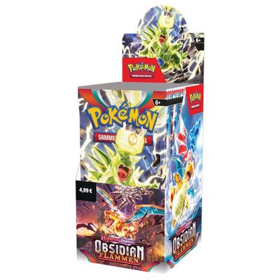 Pokémon - Scarlet &amp; Violet: Obsidian Flames - 18 Booster Display - EN