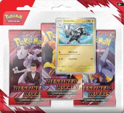 Pokémon - Scarlet and Violet - SV10 Destined Rivals - 3 Pack Blister - EN