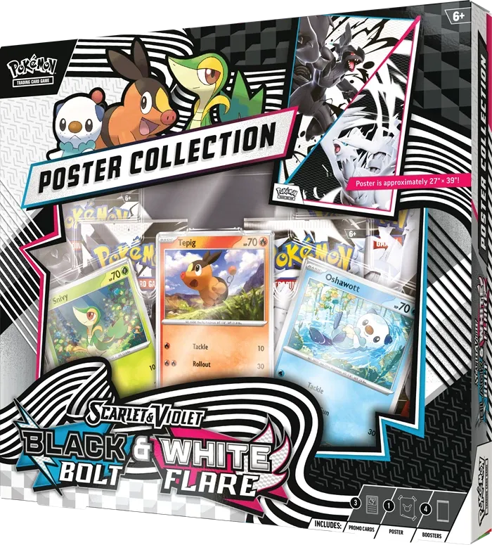 Scarlet and Violet - 10.5 Black Bolt and White Flare - Unova Poster Collection - EN
