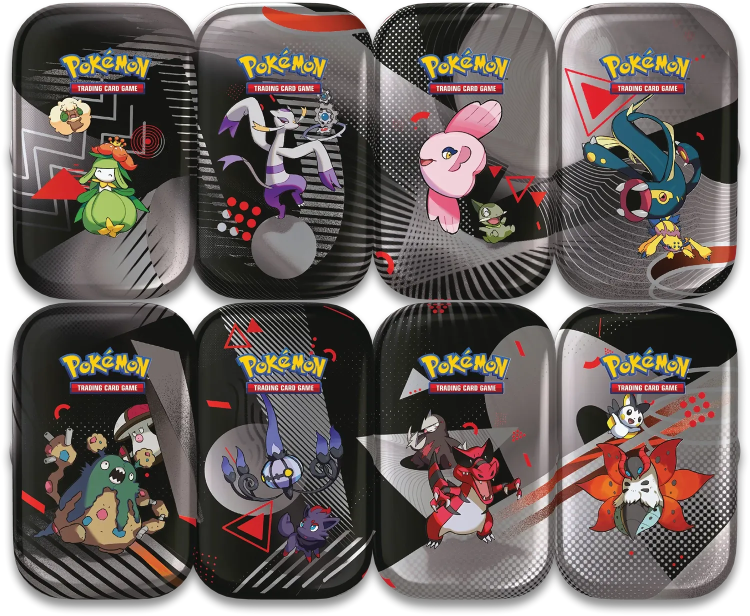 Scarlet and Violet - 10.5 Black Bolt and White Flare - Mini Tins Set - DE