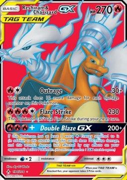 Reshiram &amp; Charizard GX (UNB 194) - Near Mint - EN