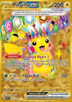 Pikachu ex (SSP 247) - Near Mint - DE