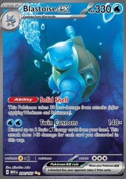 Blastoise ex (MEW 200) - Near Mint - DE