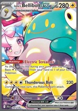 Iono&#39;s Bellibolt ex (JTG 183) - Near Mint - DE