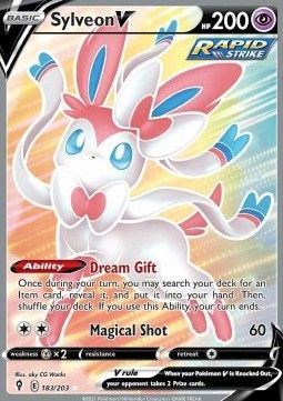Sylveon V (EVS 183) - Near Mint - EN