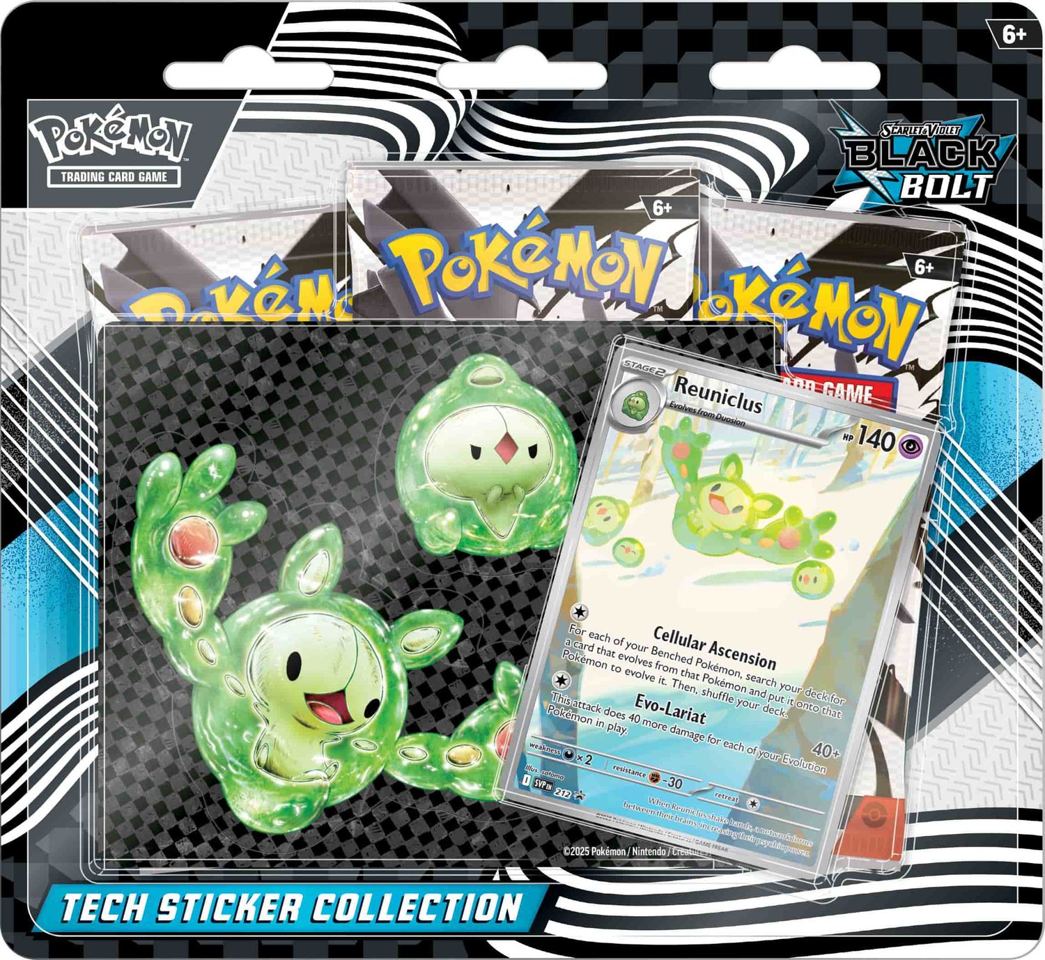 Scarlet and Violet - 10.5 Black Bolt - Tech Sticker Collection - EN