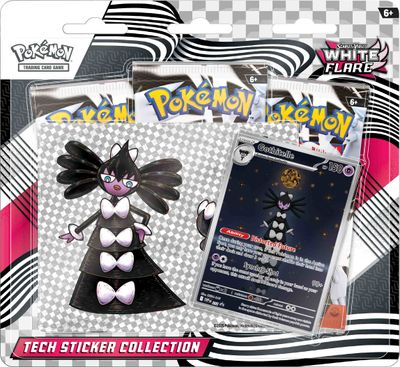 Scarlet and Violet - 10.5 White Flare - Tech Sticker Collection - EN