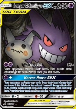 Gengar &amp; Minigma GX (TEU 165) - Good - DE