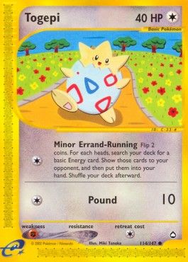 Togepi (AQ 114) - Excellent - Reverse Holo - EN
