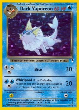 Dark Vaporeon (LC 9) - Excellent - EN